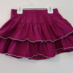 Grape two-tiered Gymboree skirt with shorts